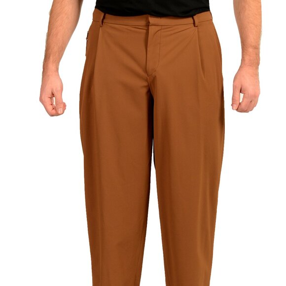 Hugo Boss Men's "P-Phil-PLCWWGPK-253F" Brown Relaxed Fit Pants US 32R IT 48 - Picture 1 of 5